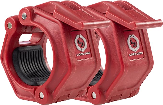 Fermo Per Bilanciere Lock-Jaw PRO 2 Con Magneti - Per Barre Olimpiche Da 50 Mm, Grigio, Tenuta Potenziata Del 50%